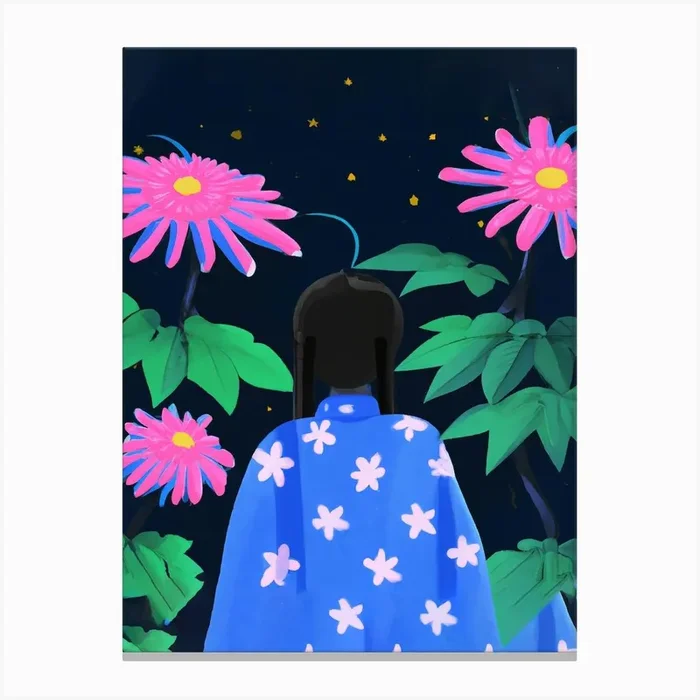 Into The Night Garden 2 Canvas Print by Mambo