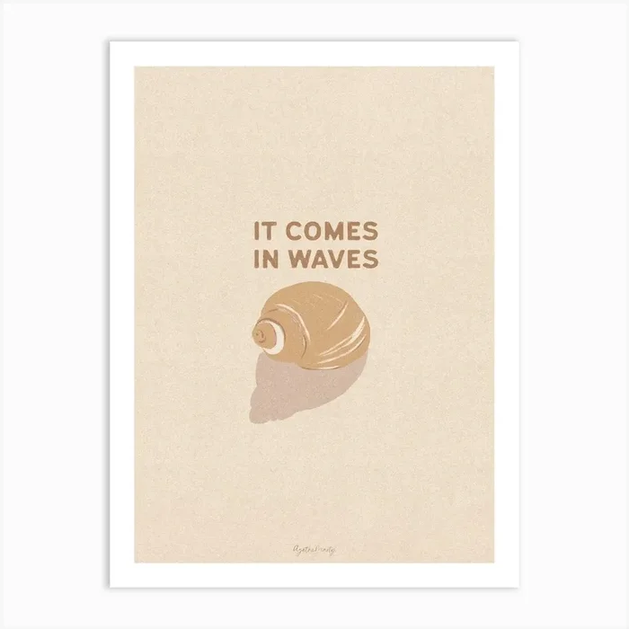 It Comes In Waves Art Print by Agathe Marty