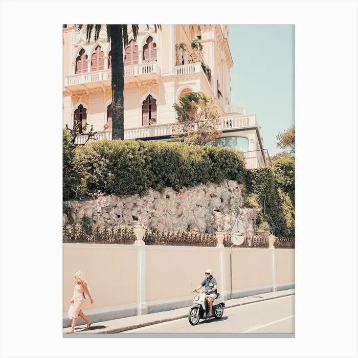 Italy Scooters Canvas Print by Boho Styler Studio