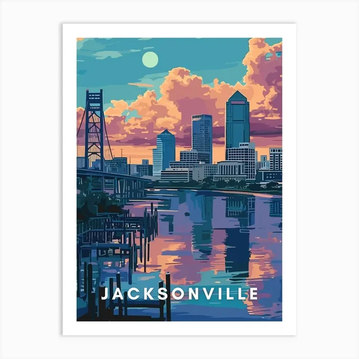 Jacksonville, Florida Art Print by Chorba