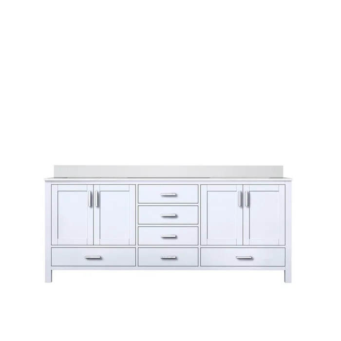 Jacques 80 in. W x 22 in. D White Bath Vanity