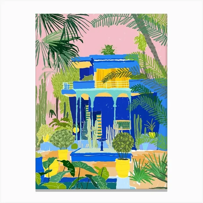 Jardon Majorelle Canvas Print by Emily Foster