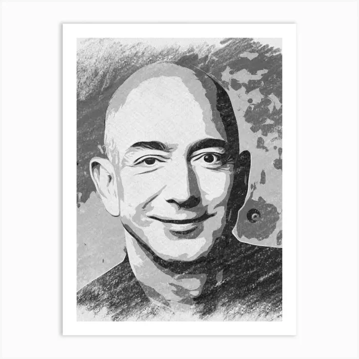 Jeff Bezos Art PrintP by Plenidgtl