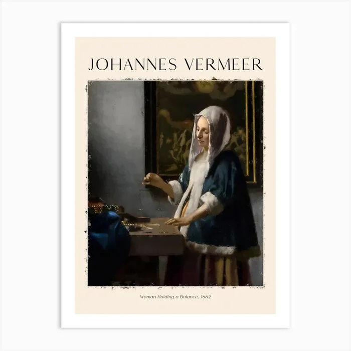 Johannes Vermeer 1 Art Print by Print Rocker