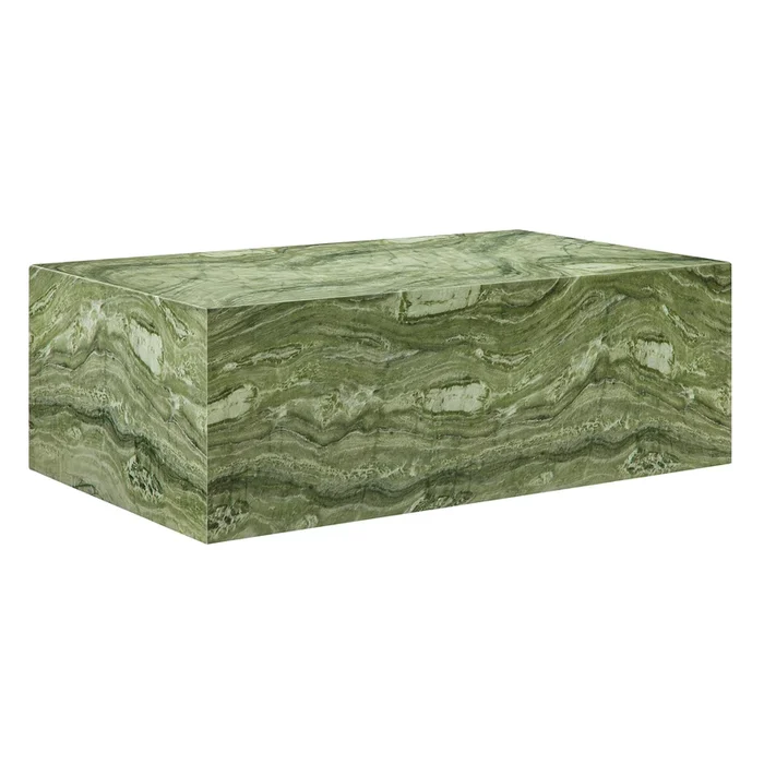 Jordana Square Plinth Indoor – Outdoor Patio Concrete Coffee Table