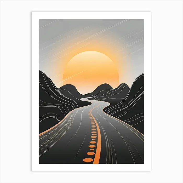 Journey Forward V 03 Art Print by Mihir Mojumdar