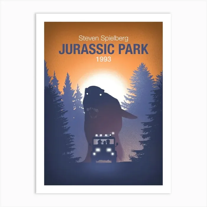 Jurassic Park Art Print by Froze Studio