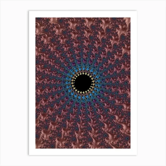 Kaleidoscope Mandala Art Print by Tutcha Studio