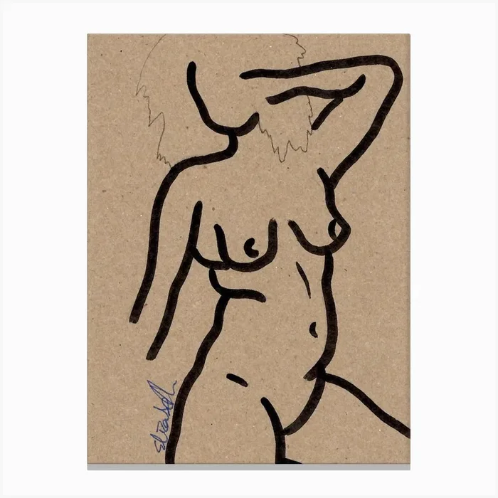 Kenia, Nude Power Canvas Print by Forget me Knot