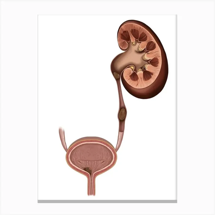 Kidney stones Canvas Print by Anna Mamonkina