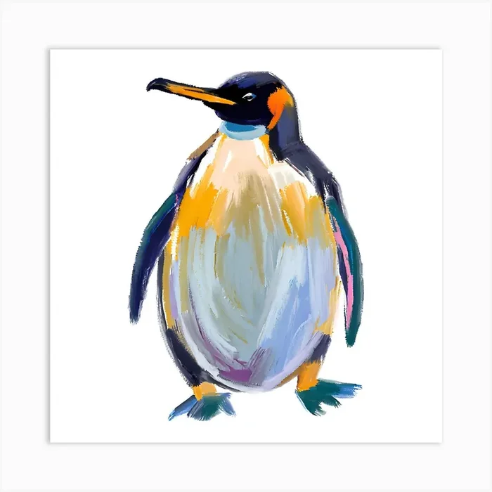 King Penguin 02 Art Print by Lisa Baum