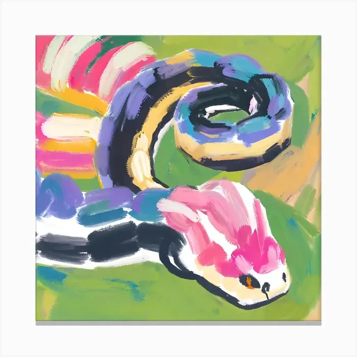 King Snake 07 Canvas Print by Lisa Baum