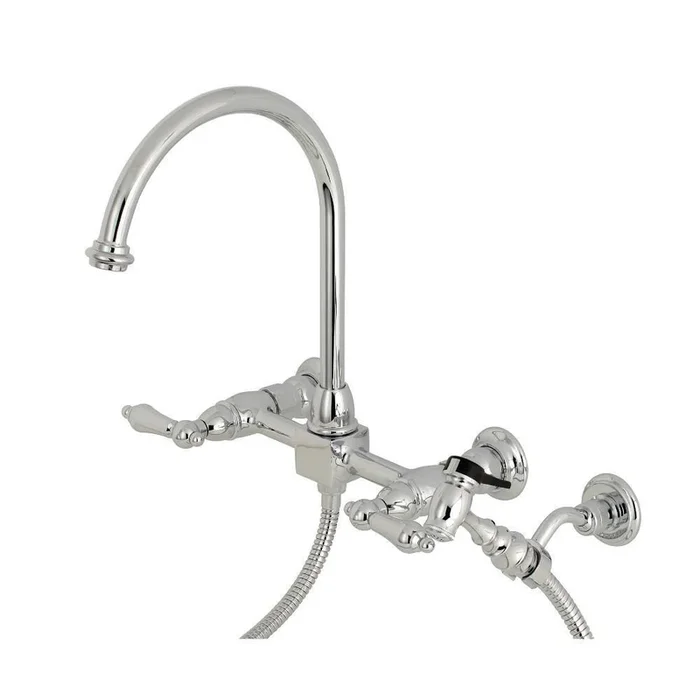 Kingston Brass Restoration Wall Mount Kitchen Faucet