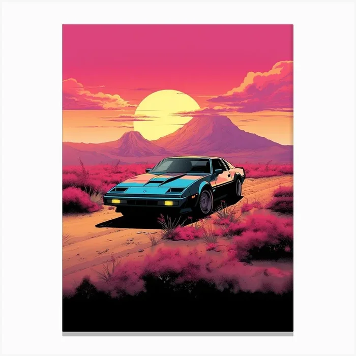 Kitt car Canvas Print by 2ToastDesign
