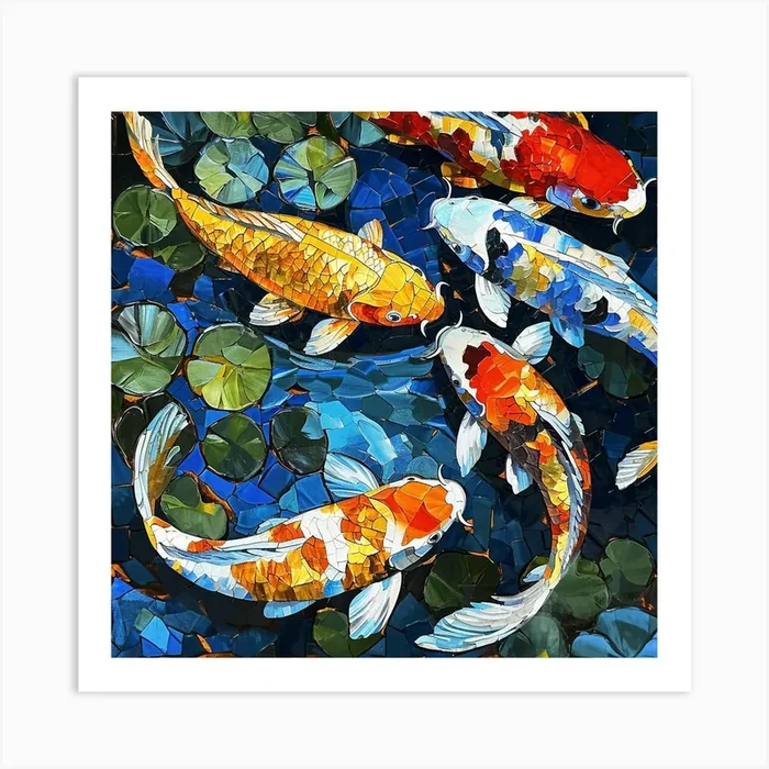 Koi Fish 2 Art Print by Amanda Moore