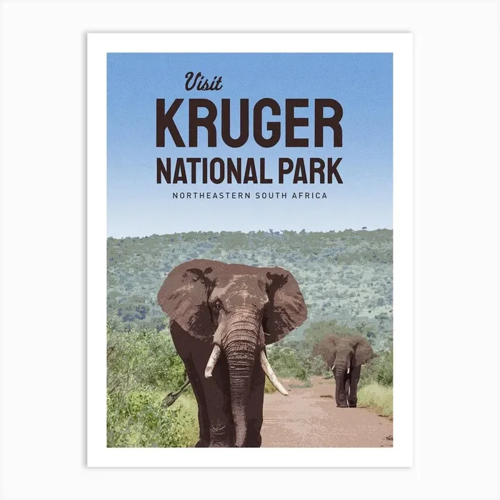 Kruger National Park Art PrintMC by Mercury Club
