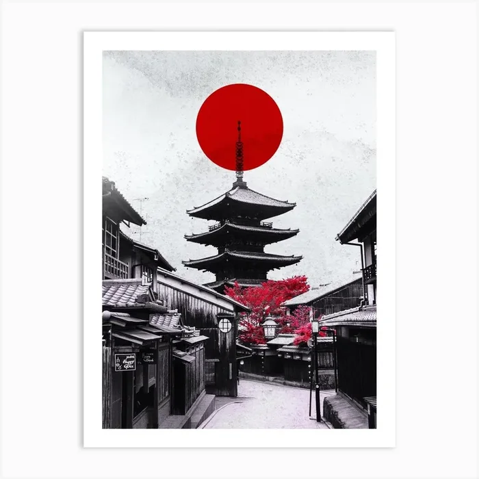 Kyoto Japan Art Print by Arizrab