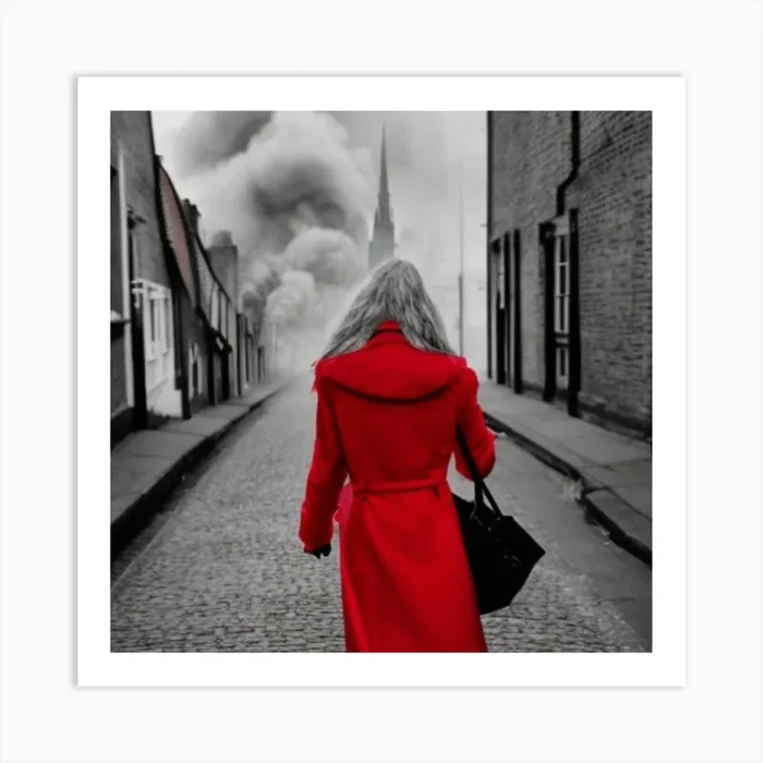 Lady in Red Art Print by Jay France