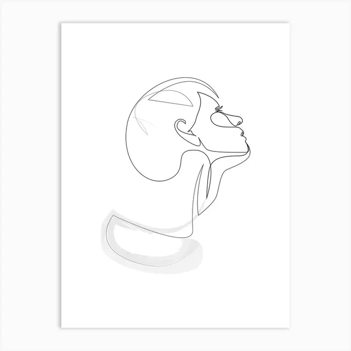 Lady Ink Art Print by Addillum