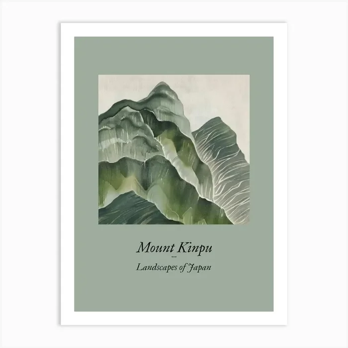 Landscapes Of Japan Mount Kinpu 55 Art Print by Hue Horizons Art Prints