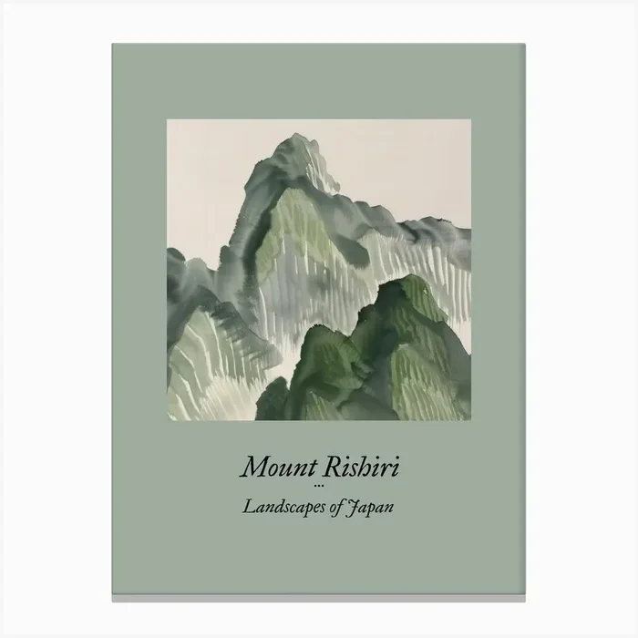 Landscapes Of Japan Mount Rishiri 65 Canvas Print by Hue Horizons Art Prints