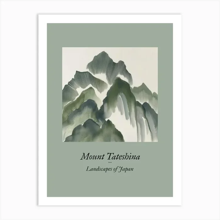 Landscapes Of Japan Mount Tateshina 38 Art Print by Hue Horizons Art Prints
