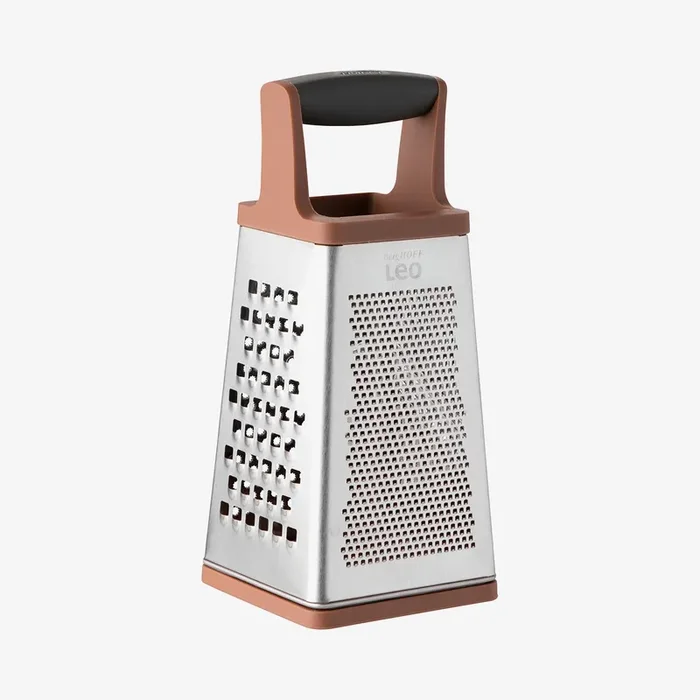 Leo 4-Side Box Grater – Pink / Grey by BergHOFF