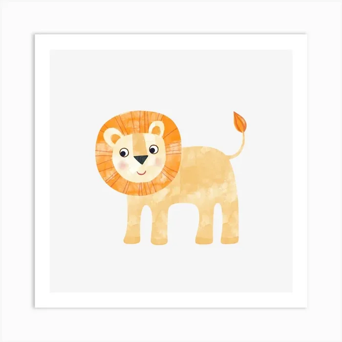 Lion Baby Art PrintNS by Nic Squirrell