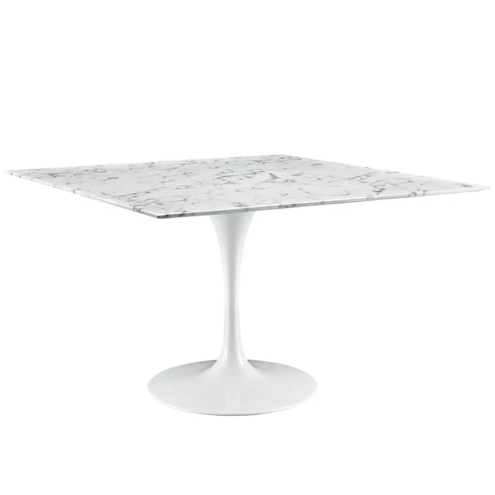 Lippa 48 ” Square Artificial Marble Dining Table