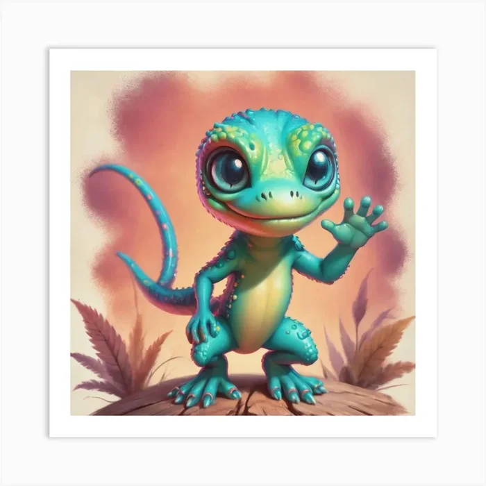 Little Lizard Art PrintL by L1ilMissA707