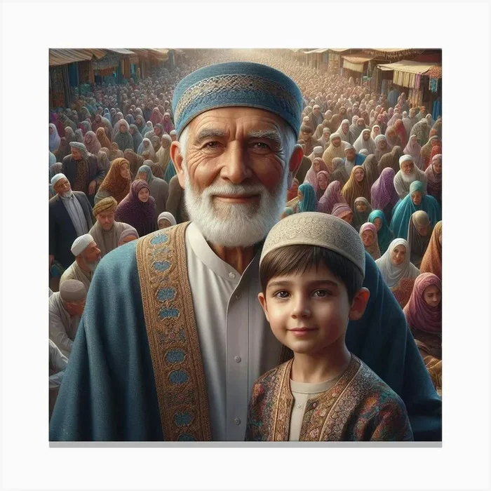 Little Muslim Canvas PrintA by Abonaba