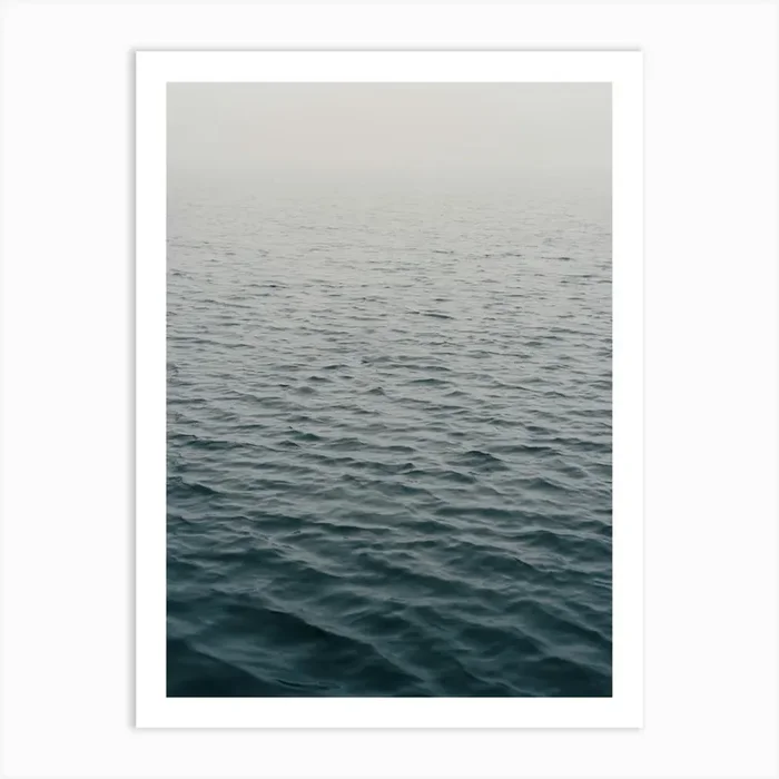 Little Waves In A Foggy Italian Sea Art PrintP by Photolovers