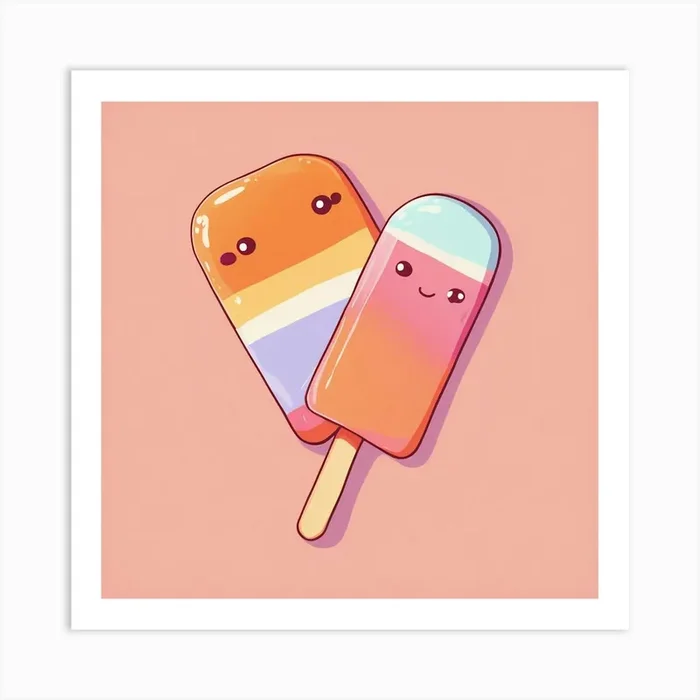 Lo Fi Popsicle Art PrintGD by Gabriela Del Carmen