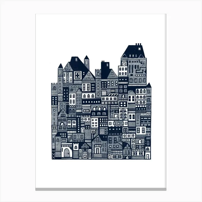 Long Hall Canvas Print by Marcelo Romero