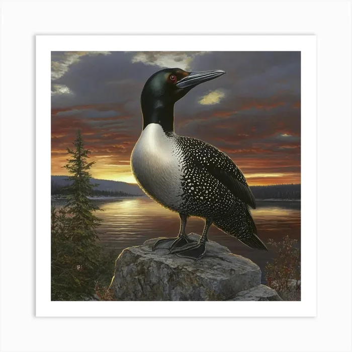 Loon Art Art PrintS by Saiful