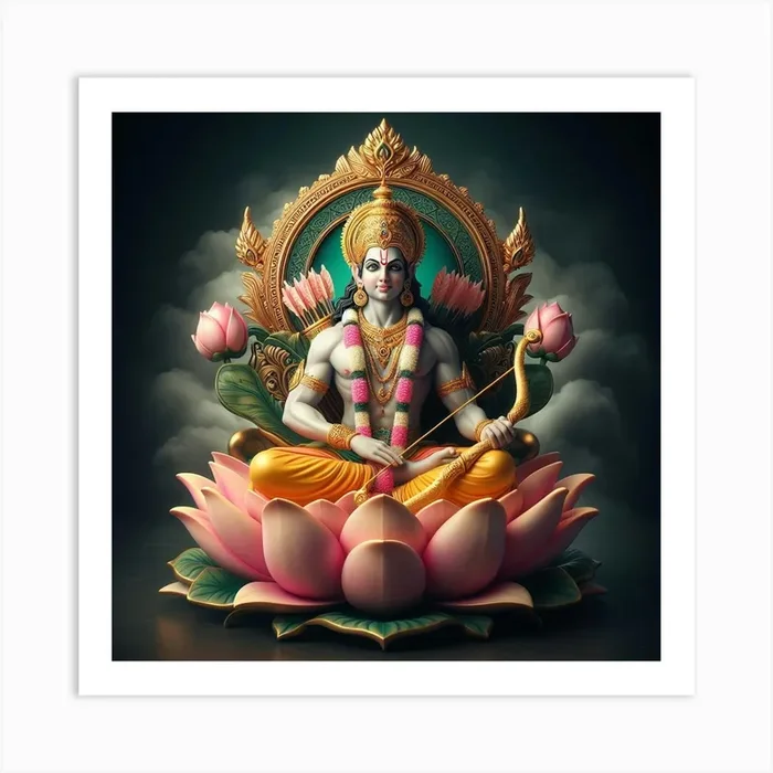 Lord Ram Art Print by The Divine Shop by Tharani Jaiprakash