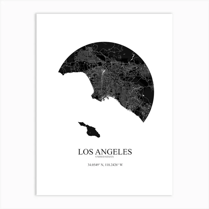 Los Angeles Art Print by Chorba