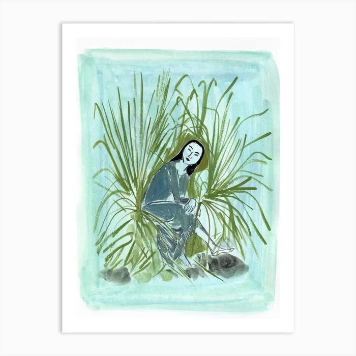 Lost In The Field Art Print by Guilaine Jeanpierre