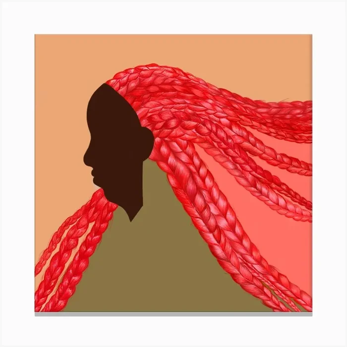 Mama Jama Square Canvas Print by Ieva Ragauskaite