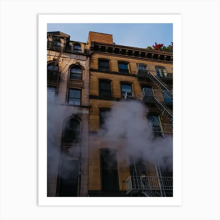 Manhattan Steam Art Print by Bethany Young