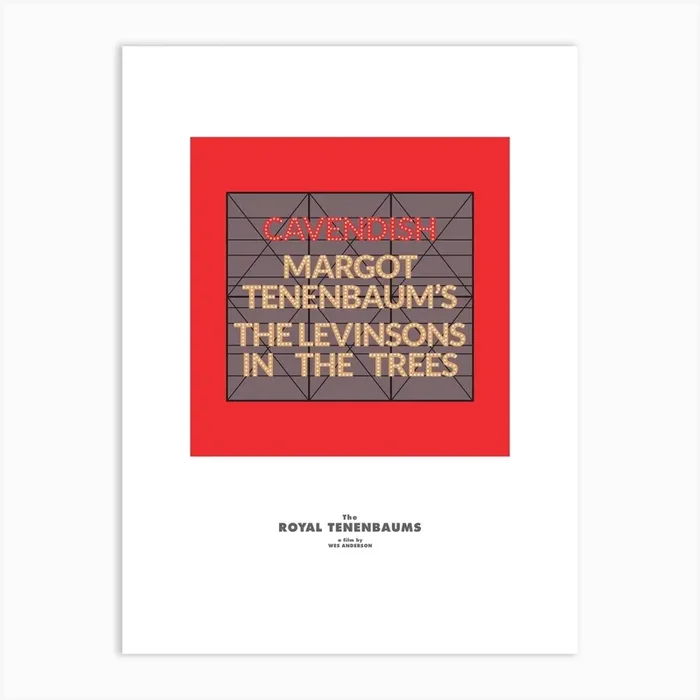 Margot Tenenbaums Levinsons Sign Art Print by Gothenburg Print
