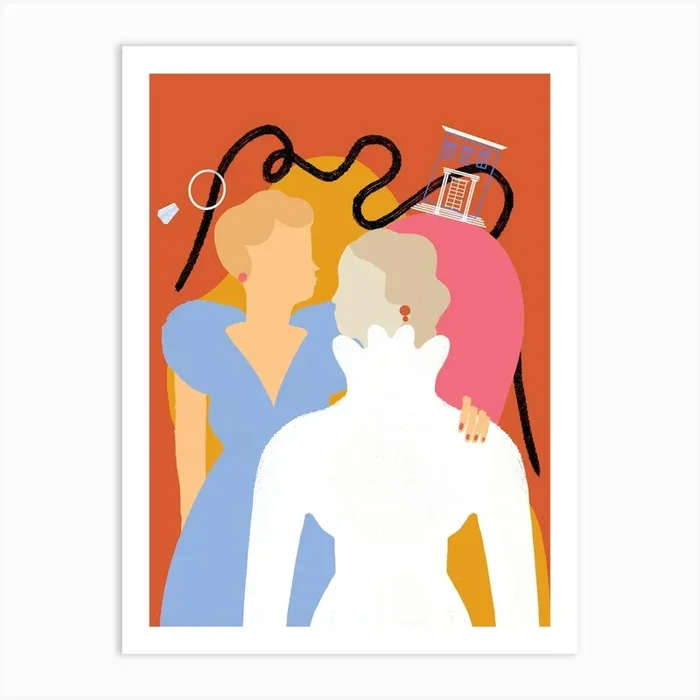 Marriage Tale Art PrintMB by Michela Buttignol