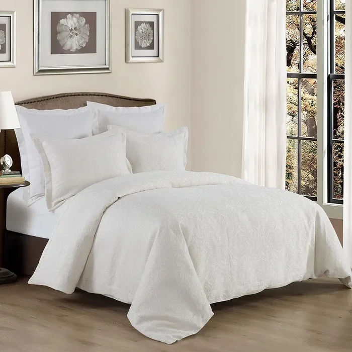 Matelasse Coverlet Set – White by HiEnd Accents