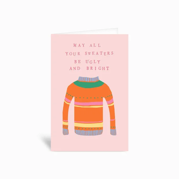 May All Your Sweaters Greetings Card by Sarah Jansen