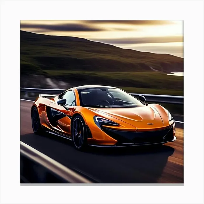 Mclaren Car Automobile Vehicle Automotive British Brand Logo Iconic Luxury Performance St (3) Canvas Print by Pat4U