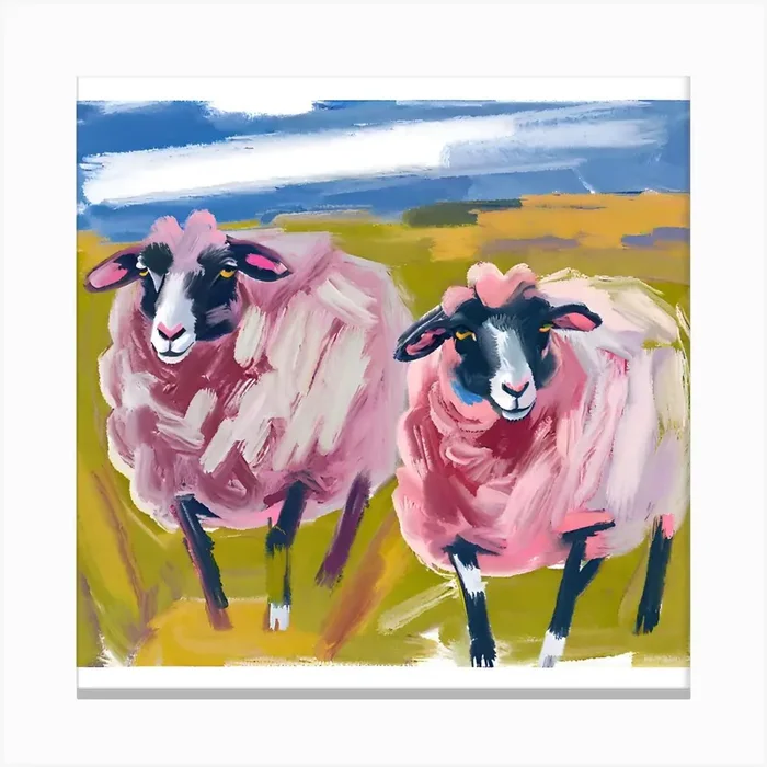 Merino Sheep 04 Canvas Print by Lisa Baum
