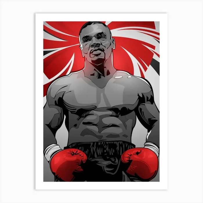 Mike Tyson Boxer Art Print by Nikita Abakumov