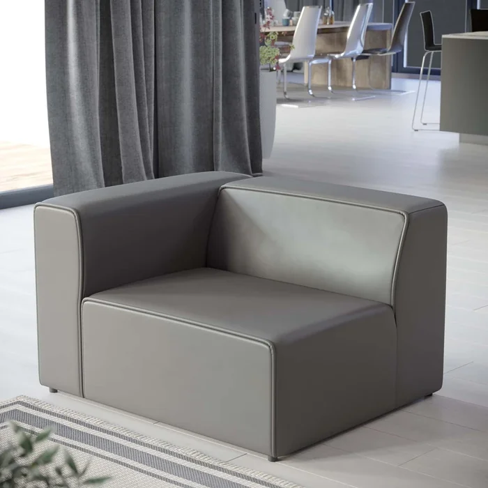 Mingle Vegan Leather Left-Arm Chair by Modway