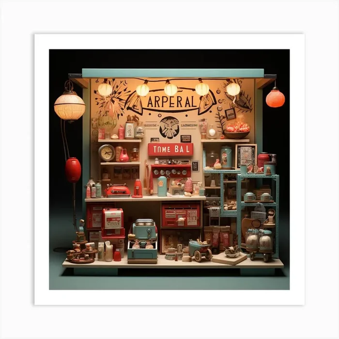 Miniature Shop Art PrintJ by jasjay8708