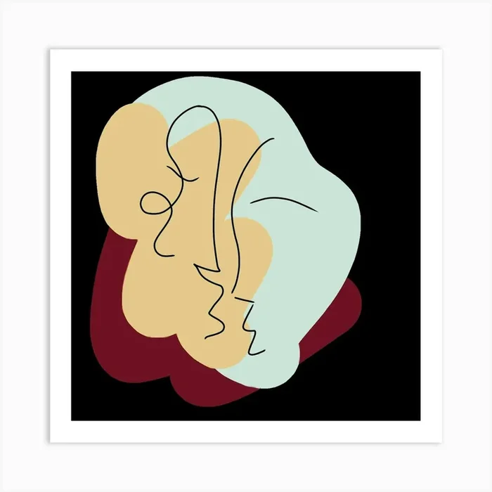 Minimalism Artwork Doodles Art Print by Etnousta